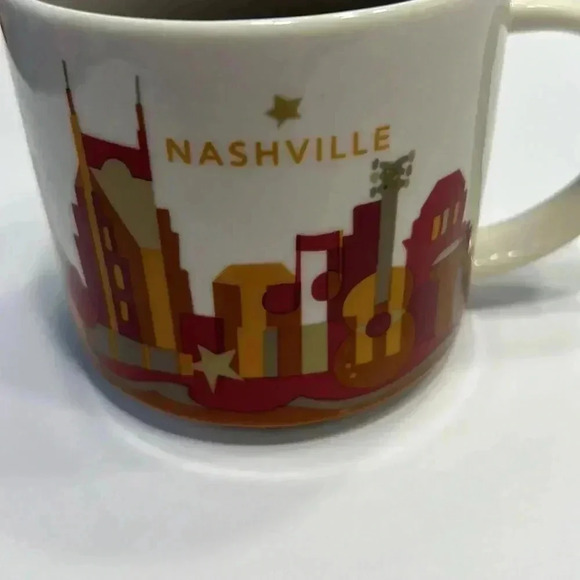 Discontinued Starbucks NASHVILLE mug YOU ARE HERE‎ collection 2015 14fl oz - Picture 3 of 8